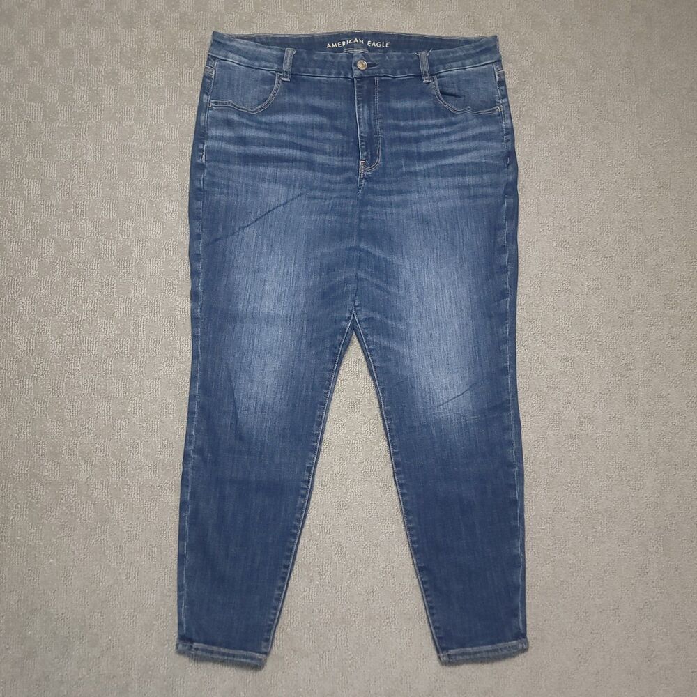 American Eagle Curvy Jegging Women's Size 18 Regular Blue Stretch Jeans